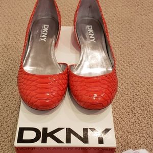 DKNY Snake Skin Flats